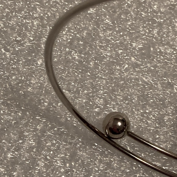 Bella Perlina Silvertone Adjustable Stretch Bangle Bracelets - Set of 2 - Picture 3 of 6